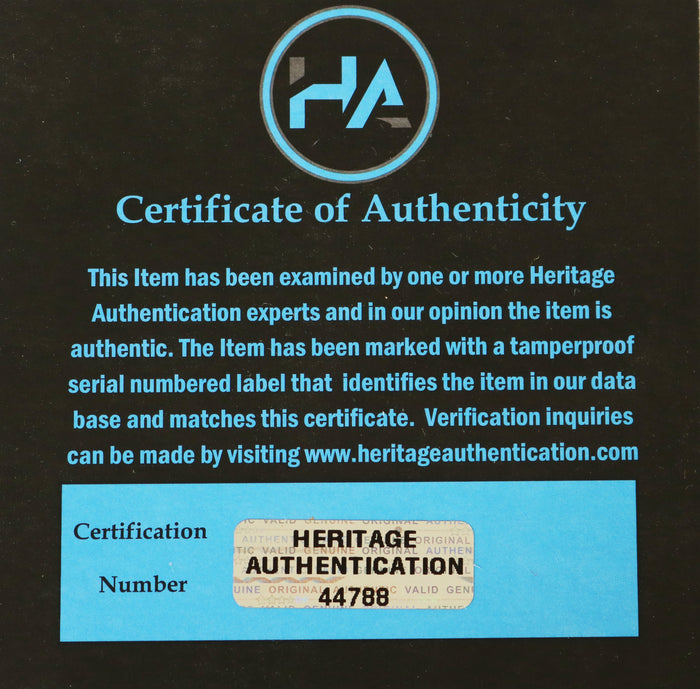 Zinedine Zidane Signed Autographed Size 4 Soccer Ball Heritage Authentication COA - BLEMISH